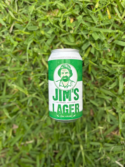 Jim's Lawn Lager - Full Strength Australian Lager 4.2%